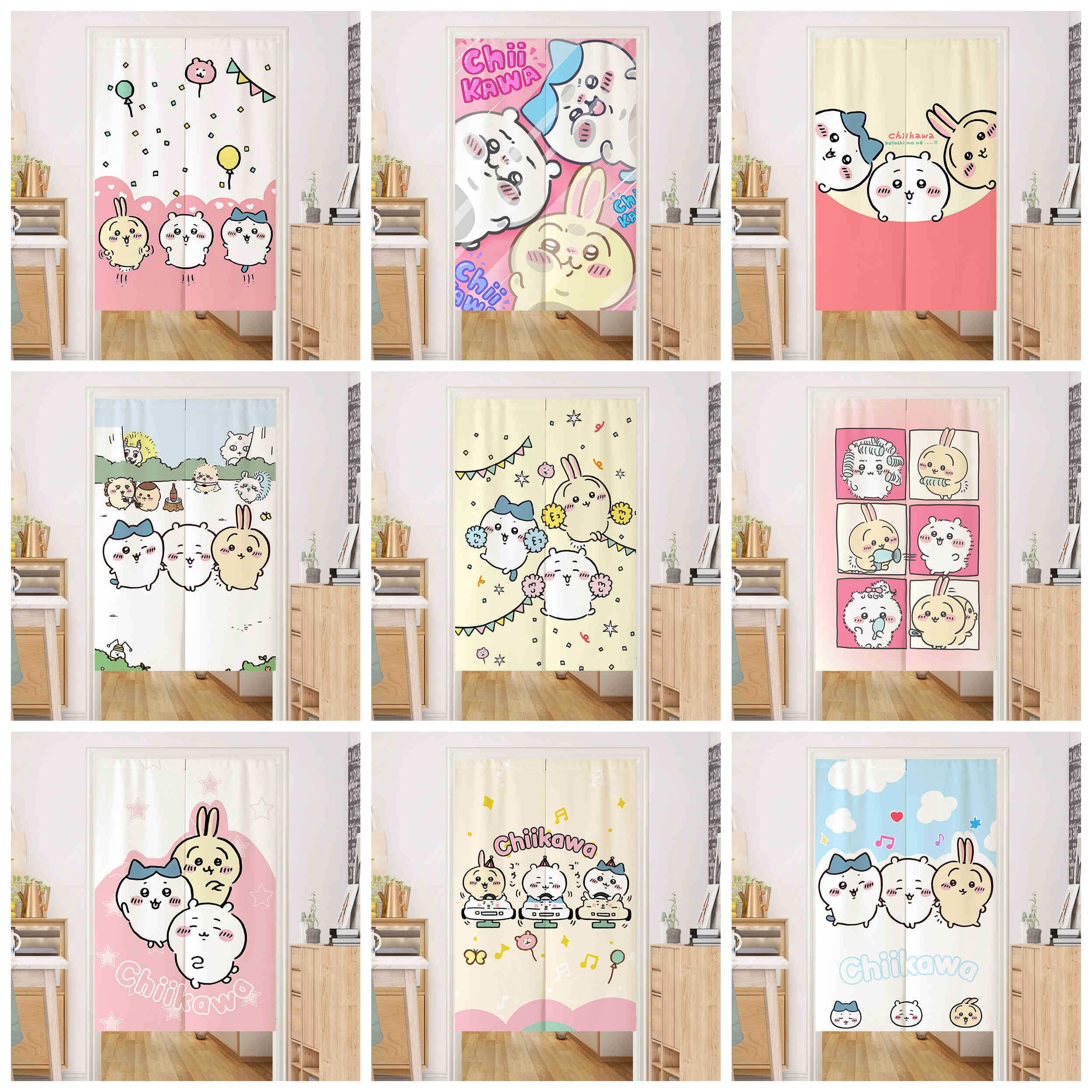 Amazon｜暖簾 ちいかわ ハチワレ うさぎ 間仕切り 可愛い ドア